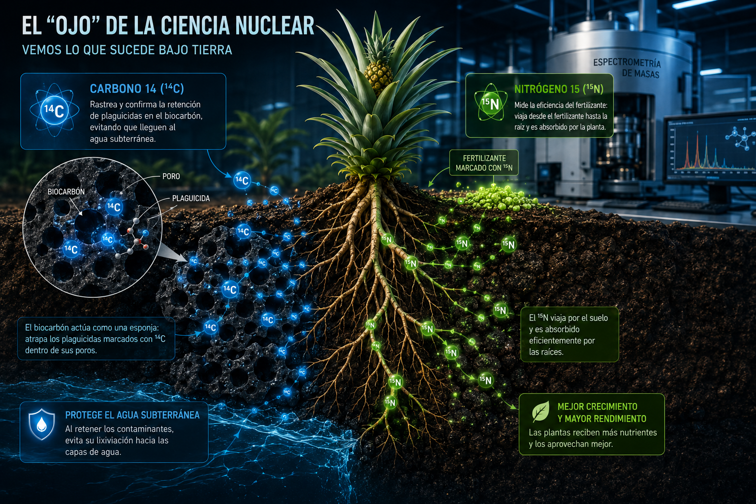 Qué impacto tiene la ciencia nuclear al biocarbono